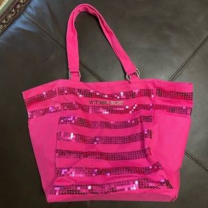 Victoria Secret Hot Pink Beach Tote